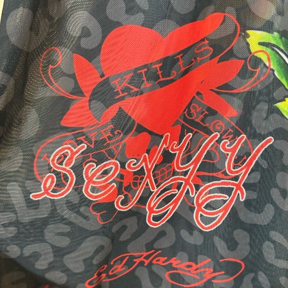 NWT Sexyy Red & Ed Hardy Collab Mesh Dress 🔥 - Picture 10 of 13